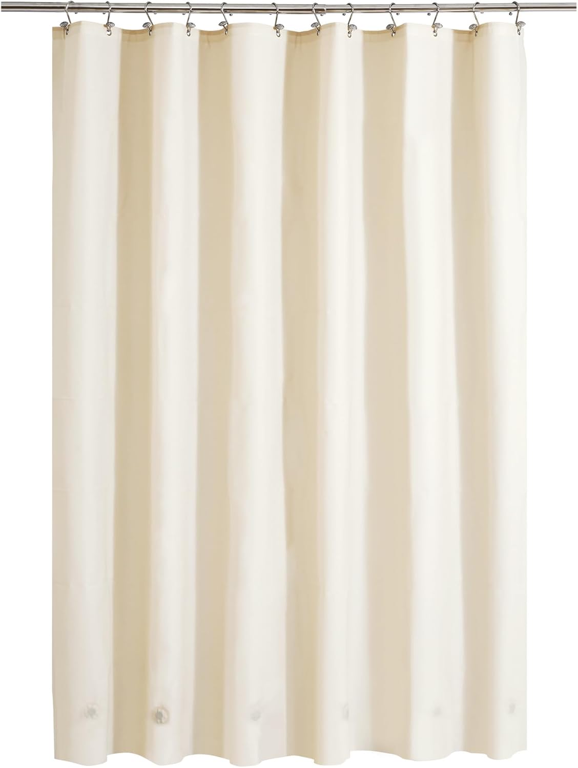 Barossa Design Clawfoot Tub Shower Curtain with 12 Magnets - 36 Metal Hooks Included, 180" W x 70" H Wrap Around, Waterproof PEVA, Metal Grommets - Frosted, 180x70