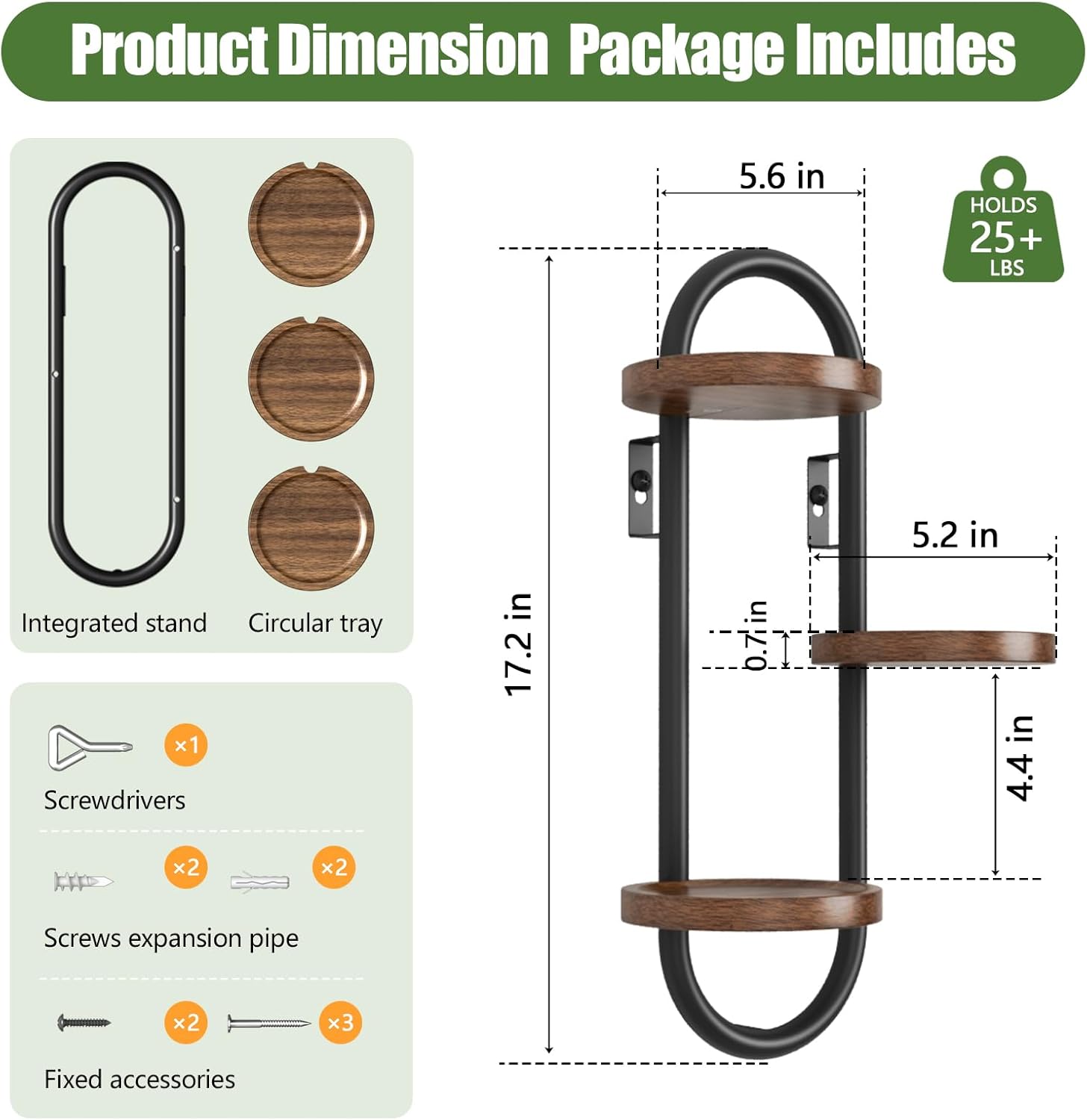 Wall Mounted Plant Stands Indoor Oval Plant Stand - 3 Tier Window Plant Shelf for Multiple Plants Space-Saving Corner Hanging Wall Stand for Small Spaces Planter Lover to Home Decor