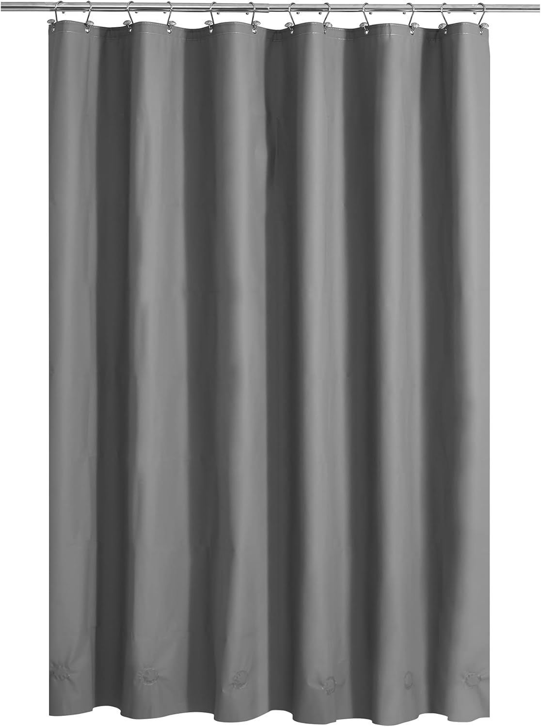 Barossa Design Clawfoot Tub Shower Curtain with 12 Magnets - 36 Metal Hooks Included, 180" W x 70" H Wrap Around, Waterproof PEVA, Metal Grommets - Frosted, 180x70