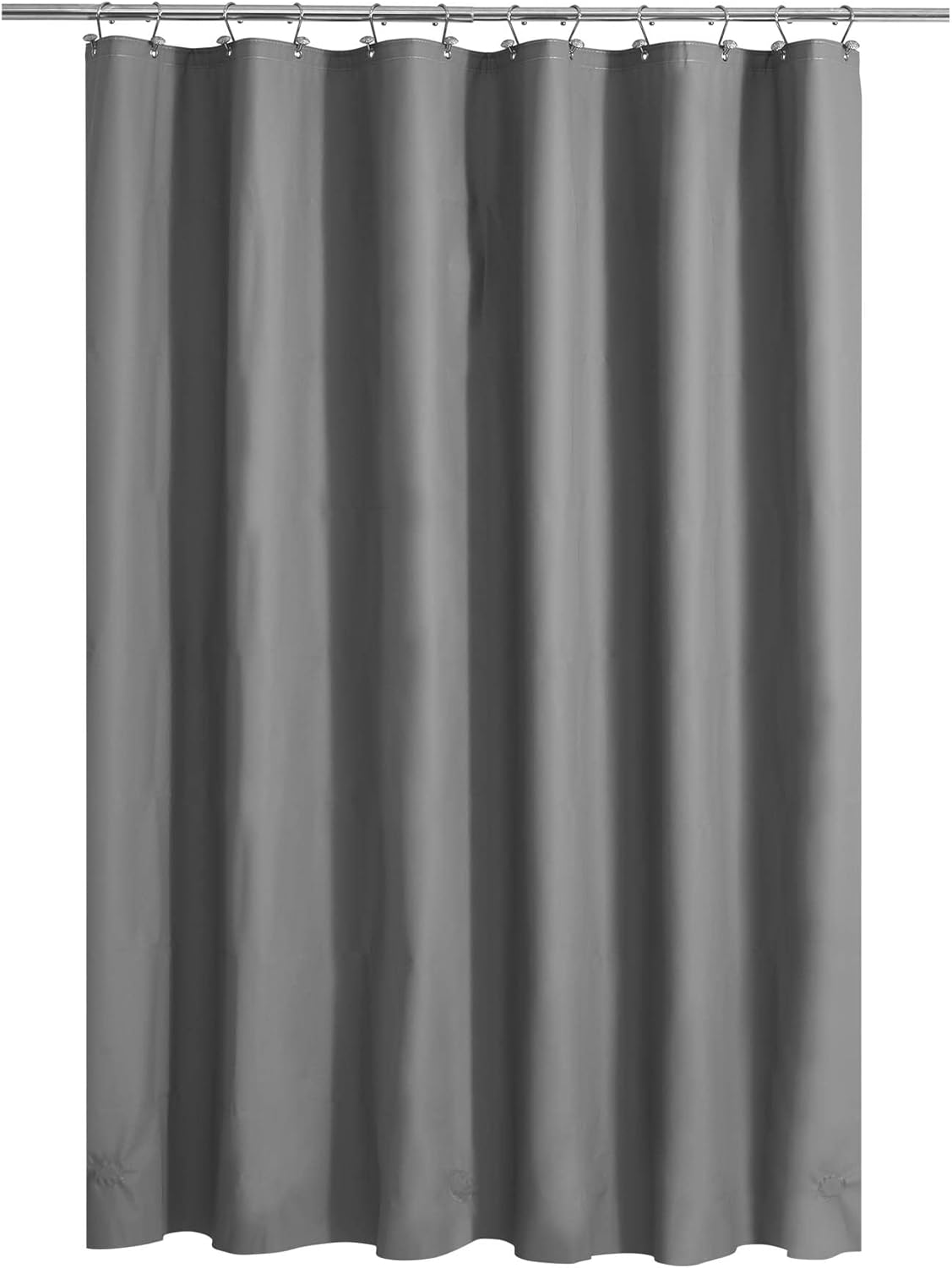 Barossa Design Clawfoot Tub Shower Curtain with 12 Magnets - 36 Metal Hooks Included, 180" W x 70" H Wrap Around, Waterproof PEVA, Metal Grommets - Frosted, 180x70