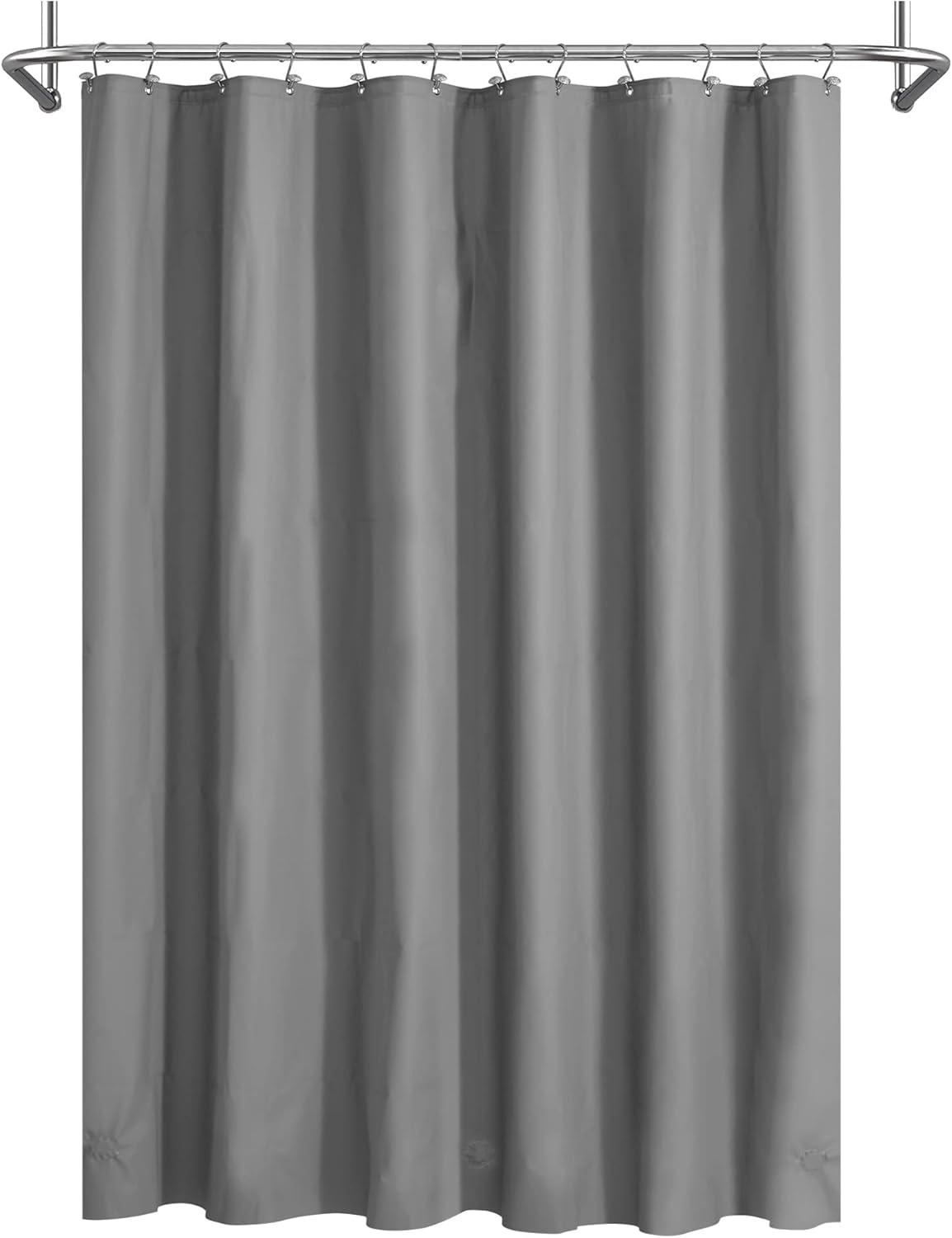 Mrs Awesome Clawfoot Tub Shower Curtain or Liner with 12 Magnets - Free 36 Hooks Included, Waterproof PEVA, 180" x 70", Clear