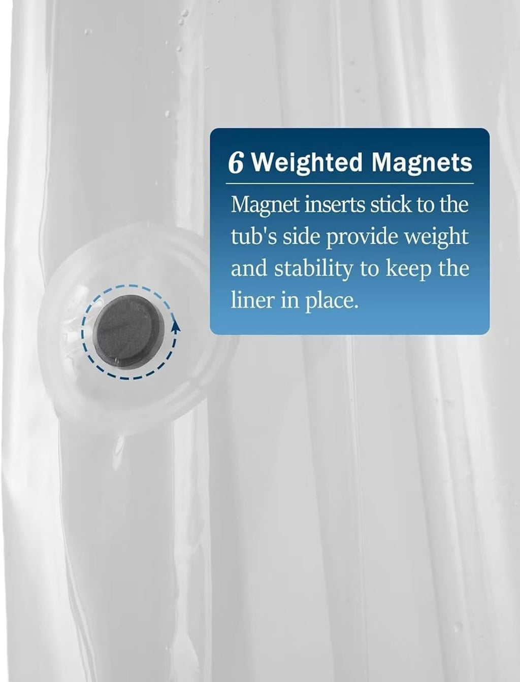 Clear Clawfoot Tub Shower Curtain Short Length 60 Inch 360 PEVA Wrap Around Bath Tub Curtain Sets with 6 Bottom Magnets for Bathroom Freestanding Tub 32 Metal Hooks Included 60''L x 180''W