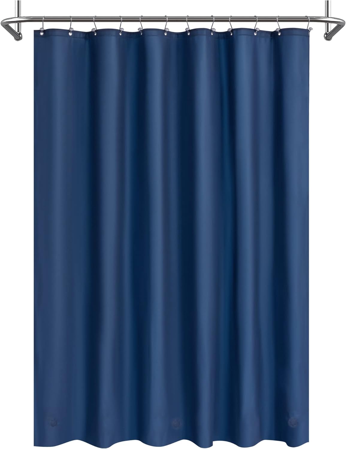 Mrs Awesome Clawfoot Tub Shower Curtain or Liner with 12 Magnets - Free 36 Hooks Included, Waterproof PEVA, 180" x 70", Clear