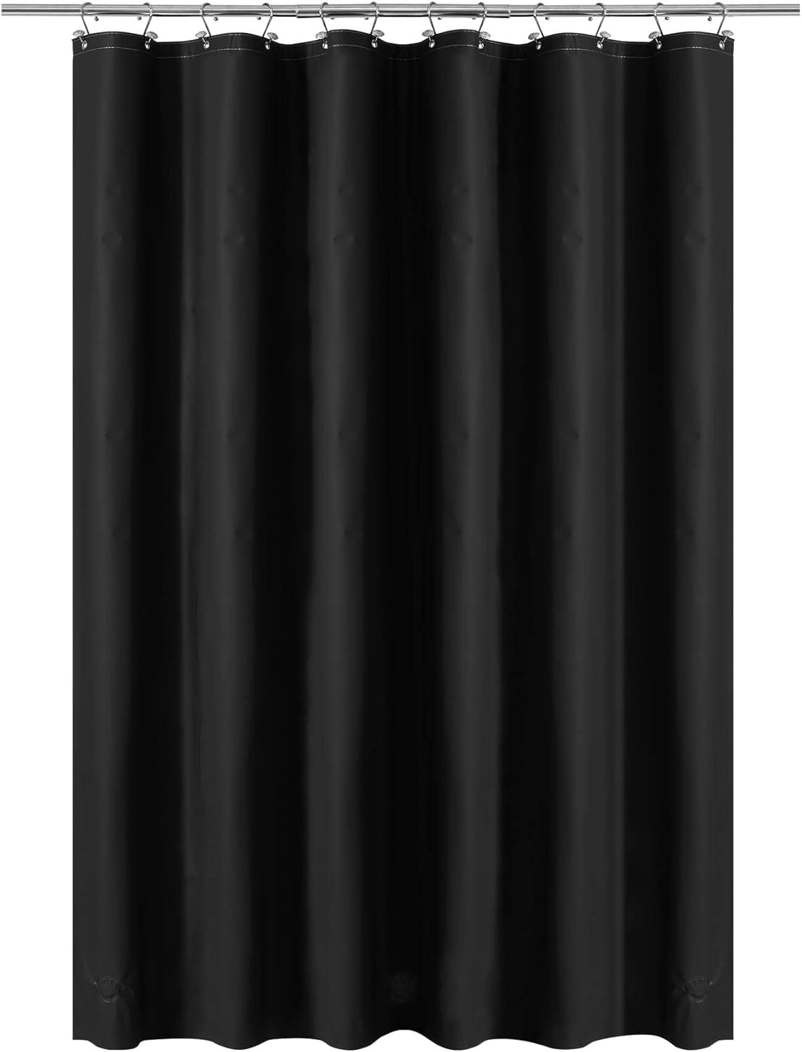 Barossa Design Clawfoot Tub Shower Curtain with 12 Magnets - 36 Metal Hooks Included, 180" W x 70" H Wrap Around, Waterproof PEVA, Metal Grommets - Frosted, 180x70