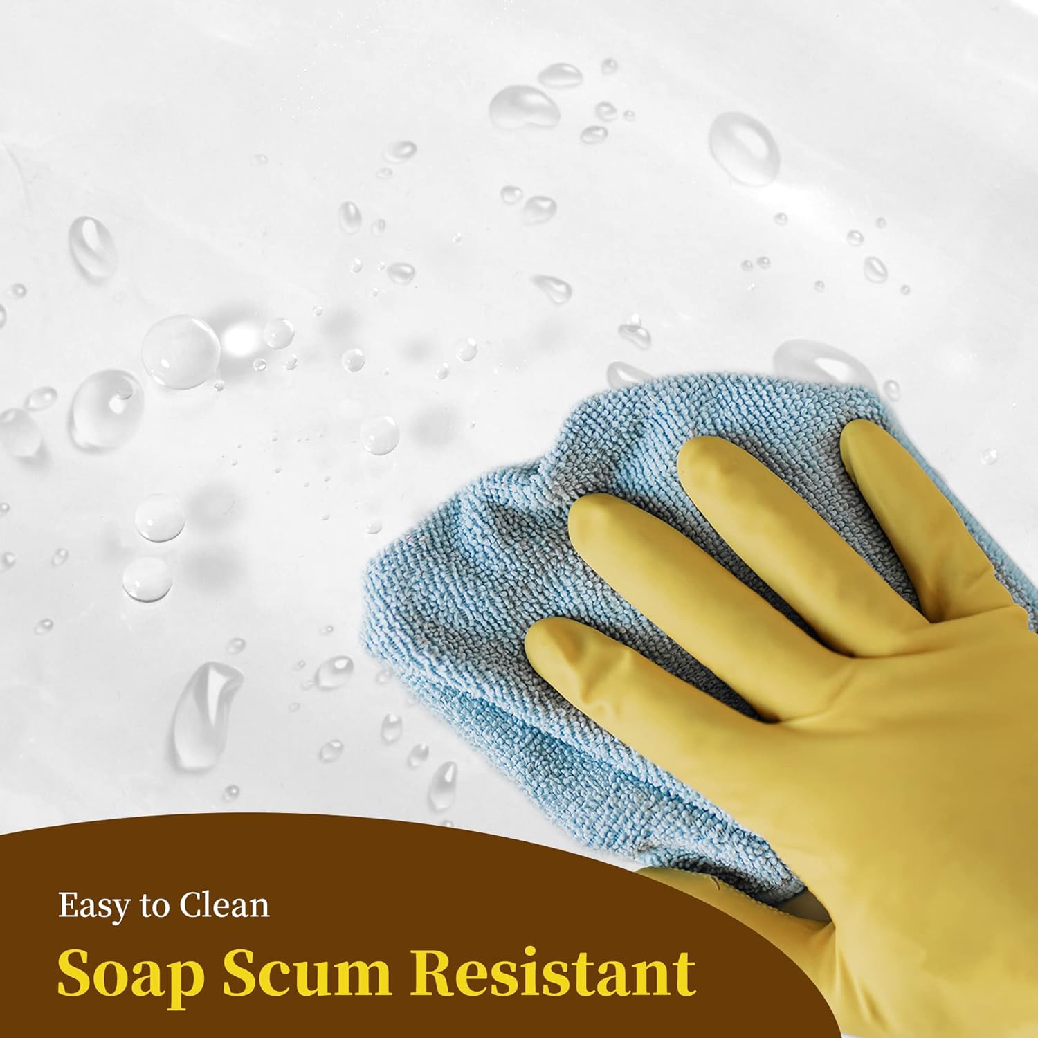 Barossa Design Clawfoot Tub Shower Curtain with 12 Magnets - 36 Metal Hooks Included, 180" W x 70" H Wrap Around, Waterproof PEVA, Metal Grommets - Frosted, 180x70